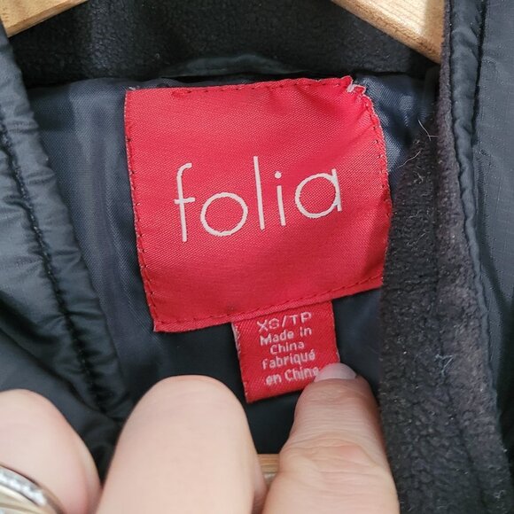 Folia Black Belted Classic Puffer Jacket Lined Hooded Winter Pockets Coat Office - Picture 13 of 16